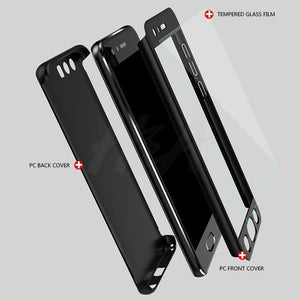 Planet Gates Pink / For Honor 8 Lite H&A Luxury 360 Full Cover Phone Case on the For Huawei Honor 9 8 Lite 10 V10 Tempered glass Protective Cover 9lite 8lite 10 Case