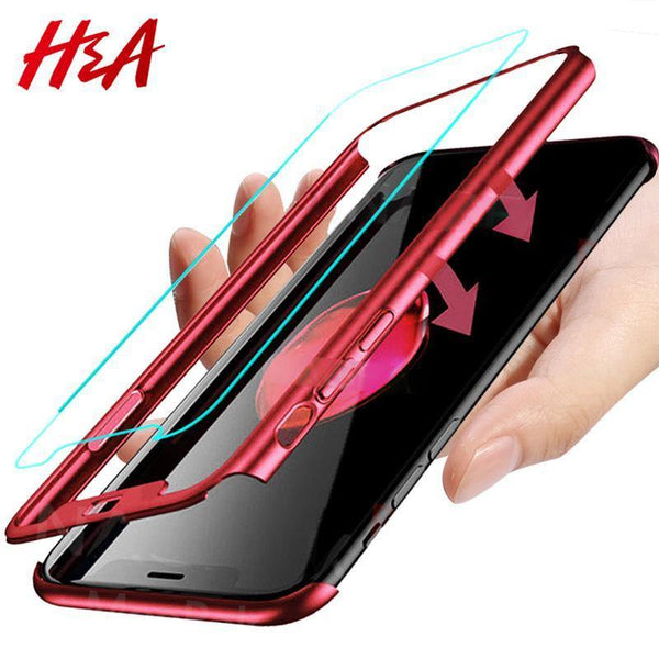 Planet Gates Pink / For Huawei P20 H&A 360 Degree Protection Full Cover Phone Case For Huawei P20 Lite P20 Pro Shockproof Cover For Huawei P20 Lite Case Glass