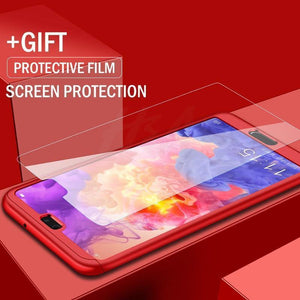 Planet Gates Pink / For Huawei P20 H&A 360 Degree Protection Full Cover Phone Case For Huawei P20 Lite P20 Pro Shockproof Cover For Huawei P20 Lite Case Glass