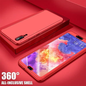 Planet Gates Pink / For Huawei P20 H&A 360 Degree Protection Full Cover Phone Case For Huawei P20 Lite P20 Pro Shockproof Cover For Huawei P20 Lite Case Glass