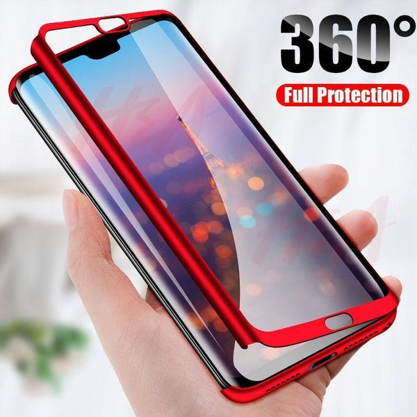 Planet Gates Pink / For Huawei P20 H&A Luxury 360 Degree Full Cover Phone Case For Huawei P20 Lite P20 Pro Screen Protector Phone Cover P20 Lite P20 Pro Case Glass