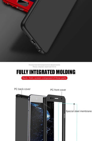 ZNP 360 Degree Full Cover Case For Huawei P9 P10 P20 Lite Cases With Glass For Huawei P10 P20 Plus Honor 9 9 Lite Phone Case - Planet Gates