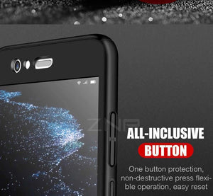 Planet Gates Pink / For Huawei P9 ZNP 360 Degree Full Cover Case For Huawei P9 P10 P20 Lite Cases With Glass For Huawei P10 P20 Plus Honor 9 9 Lite Phone Case