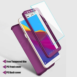 Planet Gates Pink / For Huawei Y5 2017 ZNP 360 Full Cover Phone Case For Huawei Y6 Y5 y7 2018 Case For Huawei Y7 Y6 Prime Protective Case Y5 Y7 2017 Shell With Glass