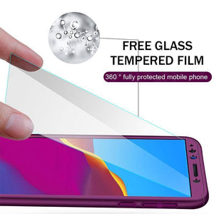 Planet Gates Pink / For Huawei Y5 2017 ZNP 360 Full Cover Phone Case For Huawei Y6 Y5 y7 2018 Case For Huawei Y7 Y6 Prime Protective Case Y5 Y7 2017 Shell With Glass