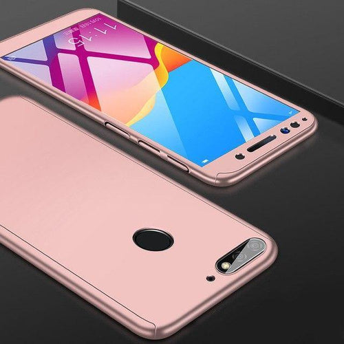 Planet Gates Pink / For Huawei Y5 2017 ZNP 360 Protection Case For Huawei Y5 Y6 Y7 2017 2018 Full Cover Phone Case For Huawei Y7 Y6 Prime Huawei Y7 Y6 Cases With Glass