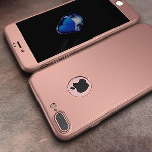 Planet Gates Pink / For iPhone 6 6s H&A Luxury 360 Degree Protection Full Cover Phone Case For iPhone 7 8 5 S SE Anti-knock Cover For iPhone 6 s 7 8 Plus Case Glass