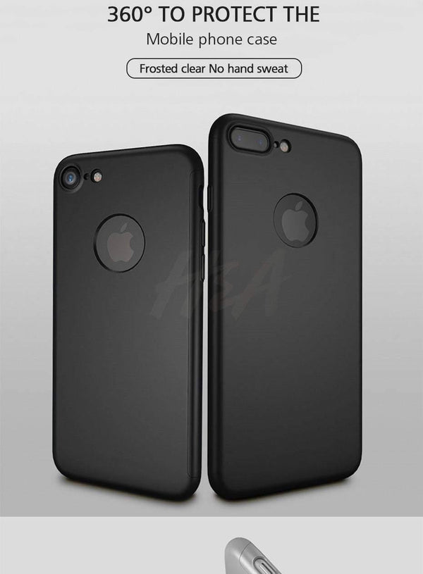 Planet Gates Pink / For iPhone 6 6s H&A Luxury 360 Degree Protection Full Cover Phone Case For iPhone 7 8 5 S SE Anti-knock Cover For iPhone 6 s 7 8 Plus Case Glass