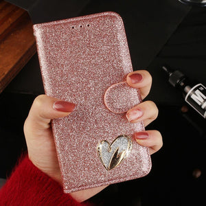 Planet Gates Pink / for iphone 6 6s Leather Cover Diamond Rhinestone Case For iPhone X XS Max XR Case Flip Wallet iphone 6 6S 7 8 Plus Phone Case