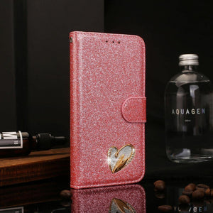 Planet Gates Pink / for iphone 6 6s Leather Cover Diamond Rhinestone Case For iPhone X XS Max XR Case Flip Wallet iphone 6 6S 7 8 Plus Phone Case