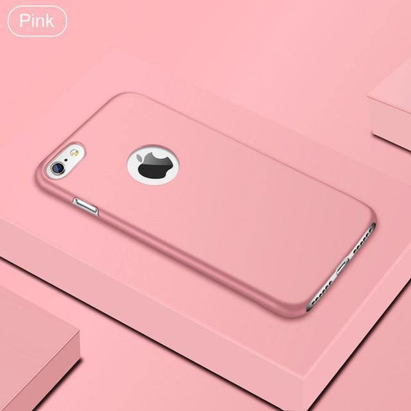 Planet Gates Pink / For iPhone 7 USLION Ultra Thin PC Matte Case For iPhone 7 Plus XR XS Max X Simple Plain Phone Cover Coque For iPhone 6 6S Plus 5 5s SE Cases