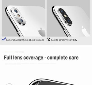 Planet Gates Pink / For iPhone 7 ZNP Full Cover Phone Camera Protective Film For iPhone X XS Max XR Phone Camera Screen Protector Case For iPhone 7 8 Plus