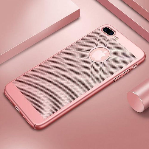 Planet Gates Pink / For iPhone 7 ZNP Heat dissipation Phone Case For iPhone 7 8 Plus Cases Full Cover For iPhone 8 7 Plus 7Plus Cover Hard Back PC Protect Shell