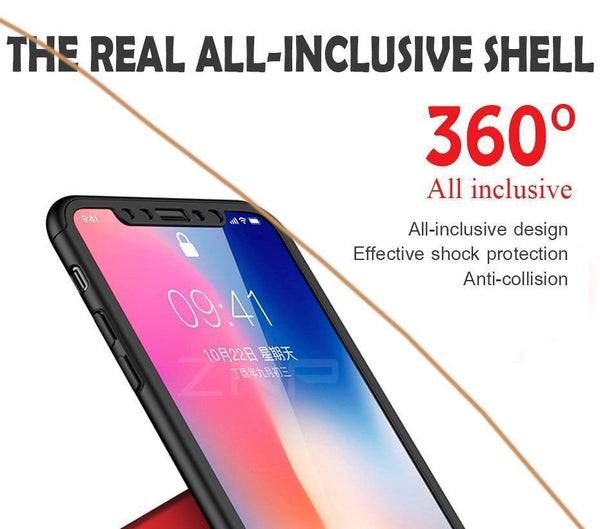 Planet Gates Pink / For iPhone 8 Plus ZNP 360 Degree Shockproof Case For iPhone X XR XS Max 8 7 6 6s Plus Full Cover Phone Case For iphone 6 6s 7 8 Cases With Glass