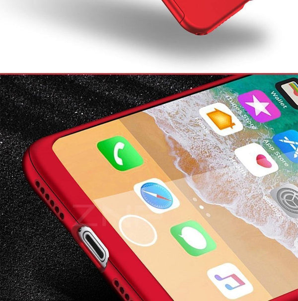 Planet Gates Pink / For iPhone 8 Plus ZNP 360 Degree Shockproof Case For iPhone X XR XS Max 8 7 6 6s Plus Full Cover Phone Case For iphone 6 6s 7 8 Cases With Glass