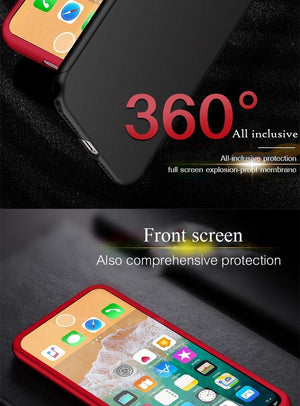 Planet Gates Pink / For iPhone 8 Plus ZNP 360 Degree Shockproof Case For iPhone X XR XS Max 8 7 6 6s Plus Full Cover Phone Case For iphone 6 6s 7 8 Cases With Glass