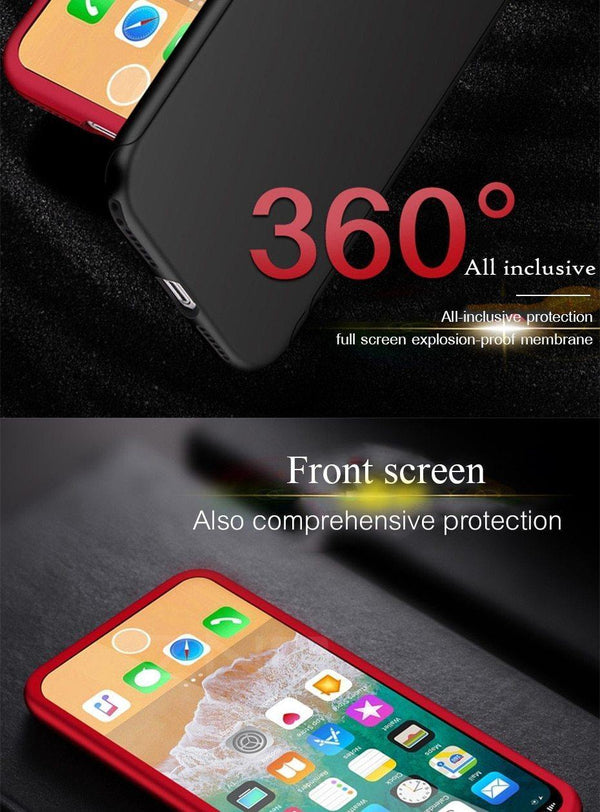 Planet Gates Pink / For iPhone 8 Plus ZNP 360 Degree Shockproof Case For iPhone X XR XS Max 8 7 6 6s Plus Full Cover Phone Case For iphone 6 6s 7 8 Cases With Glass