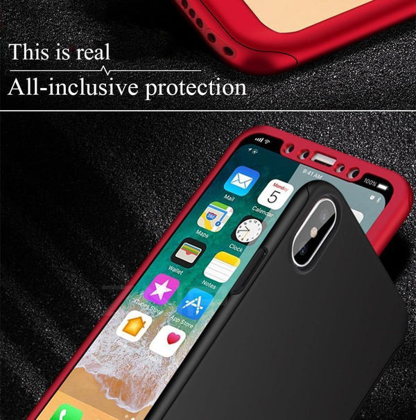 Planet Gates Pink / For iPhone 8 Plus ZNP 360 Degree Shockproof Case For iPhone X XR XS Max 8 7 6 6s Plus Full Cover Phone Case For iphone 6 6s 7 8 Cases With Glass