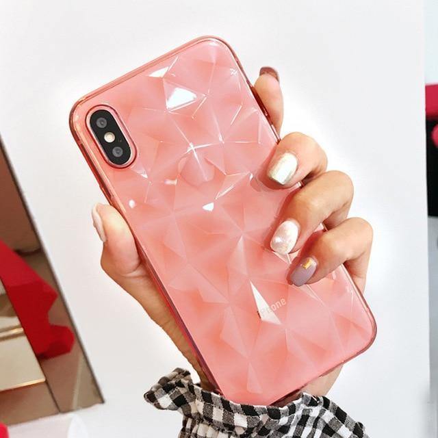 Planet Gates SJ8571 Black / For iPhone X USLION Clear Diamond Pattern Case For iPhone XR XS MAX X 8 7 6 Plus Soft TPU Phone Cover For iPhone 7 6s Plus Transparent Cases