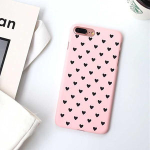 Planet Gates Pink / For iPhone X USLION Cute Couple Love Heart Case For iPhone 6 6s Plus Phone Case For iPhone X 8 7 6 Plus 5 5s SE Matte Hard PC Back Cover Case