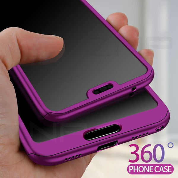 Planet Gates Pink / For P10 ZNP Luxury 360 Degree Phone Case For Huawei P10 Plus P20 Pro Hard PC Full Cover For Huawei P20 P10 Lite Case With Tempered Glass