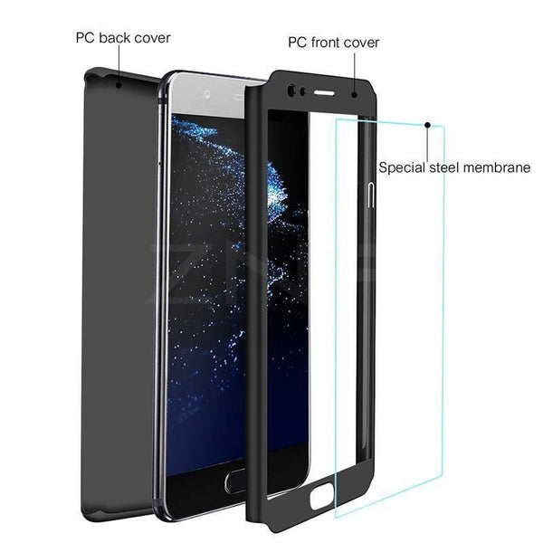 ZNP Luxury 360 Degree Phone Case For Huawei P10 Plus P20 Pro Hard PC Full Cover For Huawei P20 P10 Lite Case With Tempered Glass - Planet Gates