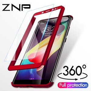 Planet Gates Pink / For Redmi 4X ZNP Luxury Full Cover Case For Xiaomi Redmi Note 5 6 Pro Redmi Note 7 5A Case With Glass For Redmi 4X 6A 6 Pro 5 Plus Phone Case