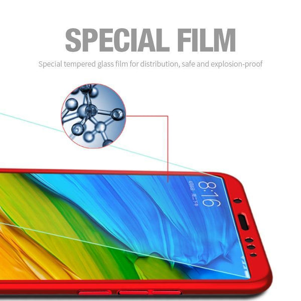 Planet Gates Pink / For Redmi 4X ZNP Luxury Full Cover Case For Xiaomi Redmi Note 5 6 Pro Redmi Note 7 5A Case With Glass For Redmi 4X 6A 6 Pro 5 Plus Phone Case