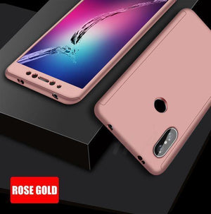 Planet Gates Pink / For Redmi 6 H&A 360 Full Protective Phone Case For Xiaomi Redmi 6 6A S2 Anti-knock Full Cover For Xiaomi Redmi S2 6 6A Cases With Glass Film