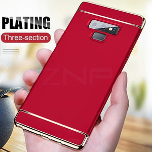 Planet Gates Pink / For S7 ZNP Luxury Ultra Thin Full Cover Phone Case for Samsung Galaxy S8 S9 Plus S7 Edge Hard PC Plating Case For Samsung Note 8 9 Case