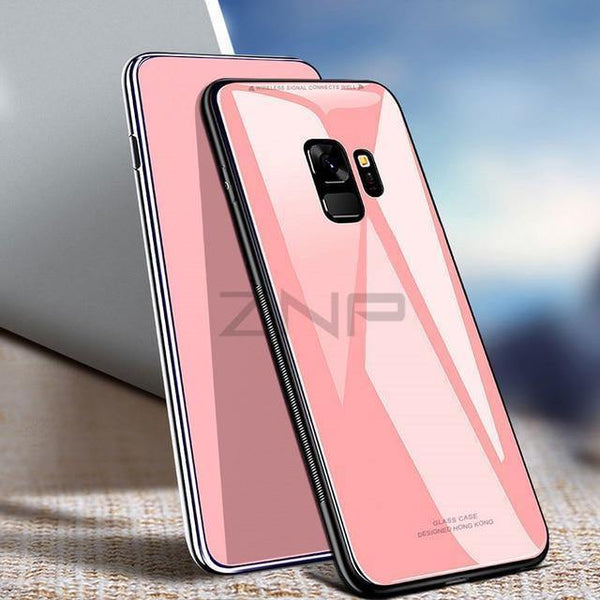 ZNP Luxury Back Glass Cover Case For Samsung Galaxy S9 S8 Plus Tempered Glass Phone Cases For Samsung Note 8 S7 Edge S8 S9 Case - Planet Gates