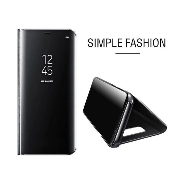 Planet Gates Pink / For Samsung A7 2018 Smart Mirror Flip Phone Case For Samsung Galaxy S9 S8 S7 S6 Edge Plus View Cover For Note 9 8 J5 J7 A5 A6 A7 A8 2017 2018 Case