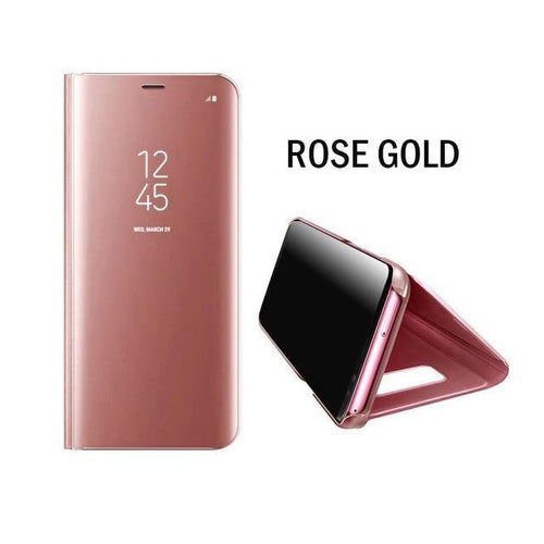 Planet Gates Pink / For Samsung A7 2018 Smart Mirror Flip Phone Case For Samsung Galaxy S9 S8 S7 S6 Edge Plus View Cover For Note 9 8 J5 J7 A5 A6 A7 A8 2017 2018 Case