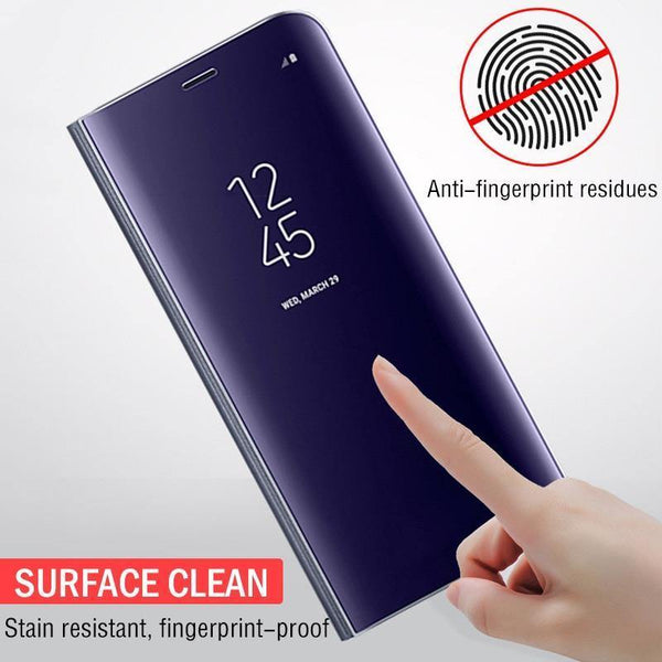 Planet Gates Pink / For Samsung A7 2018 Smart Mirror Flip Phone Case For Samsung Galaxy S9 S8 S7 S6 Edge Plus View Cover For Note 9 8 J5 J7 A5 A6 A7 A8 2017 2018 Case