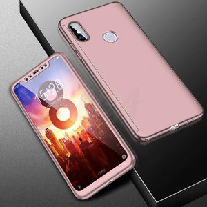 Planet Gates Pink / For Xiaomi Mi 5 H&A Luxury 360 Full Cover Phone Case For Xiaomi Mi 5 5S Plus Mi5X 6X Mi 8 SE Shockproof Cover Pocophone F1 Case With Glass