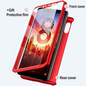 Planet Gates Pink / For Xiaomi Mi 5 H&A Luxury 360 Full Cover Phone Case For Xiaomi Mi 5 5S Plus Mi5X 6X Mi 8 SE Shockproof Cover Pocophone F1 Case With Glass