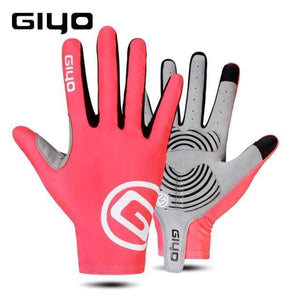 Planet Gates Pink Full Finger / L Cycling Gloves Half Finger Gel Sports Racing Bicycle Mittens Women Men Summer Road Bike Gloves MTB Luva Guantes Ciclismo