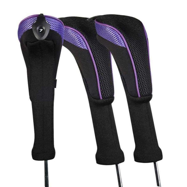 Planet Gates Pink Golf Club Head Cover 3pcs/set Golf Accessories Interchangeable No. HeadCovers Protect Set CTMT-01