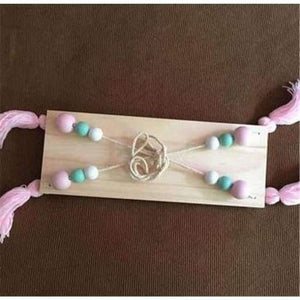 Planet Gates Pink green white Bedroom wall shelves DIY Original Wood Beads Wall Shelf Storage Shelves Organization swing shelves Home Decor