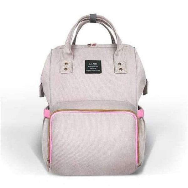 Planet Gates Pink grey Fashion Maternity Bag Mummy Nappy Bags Brand Large Capacity Baby Bag Travel Backpack Design Nursing Diaper Bag Baby Care