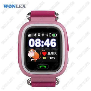 Planet Gates Pink GW100 MTK2503 LBS/GPS/Beidou/WIFI Positioning Touch Screen Smart Phone Kids GPS Watch Children Tracker Anti-Lost Watch