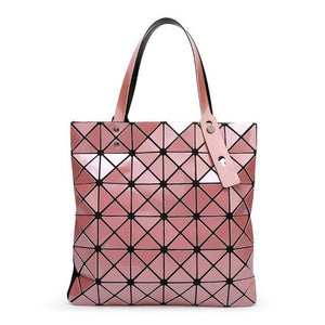Planet Gates Pink Handbag Female Folded Ladies Geometric Plaid Bag Fashion Casual Tote Women Handbag Mochila Shoulder Bag