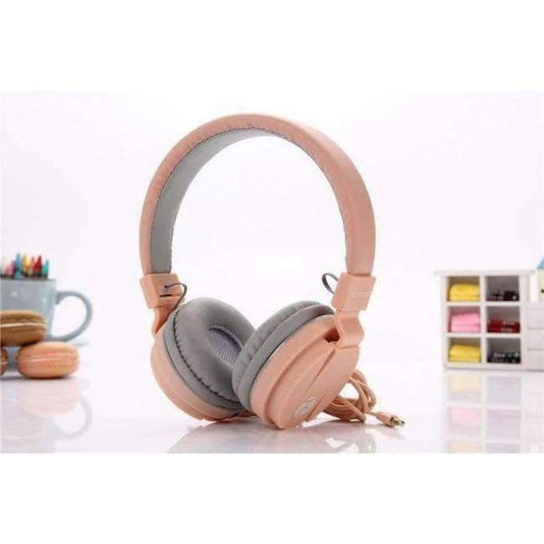 Planet Gates Pink Headphones Candy Color Foldable Kids Headset with Mic Earphone for Mp3 Smartphone Girl Children Xiaomi