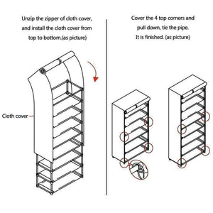 Planet Gates Pink Home Shoes Cabinet Shelf Assembled Dustproof Multilayer Clear Shoe Rack Storage Furniture DIY Expander Stretcher Organizer