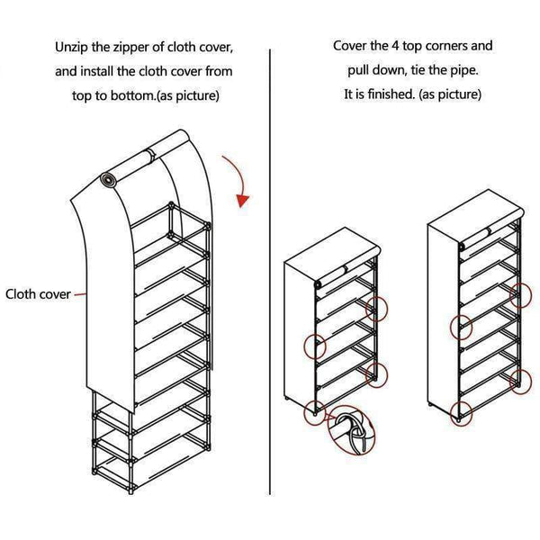 Planet Gates Pink Home Shoes Cabinet Shelf Assembled Dustproof Multilayer Clear Shoe Rack Storage Furniture DIY Expander Stretcher Organizer