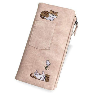 Planet Gates Pink Jeans Style Women Wallet Long Zipper Girl High Grade Pu Leather Phone Case Female Card Holder Wallet