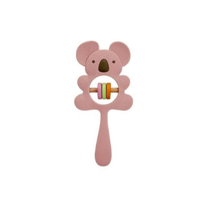 Planet Gates Pink koala 1PCS Baby Silicone Rattle Koala Toys Baby Teether Play Gym Montessori Food Grade Stroller Bed Bell Pacifier Educational Baby Ite