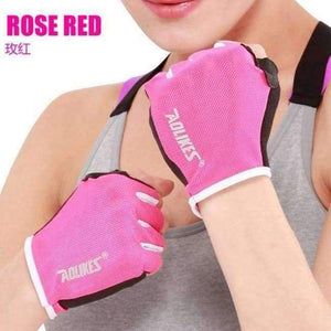 Planet Gates Pink / L 1 Pair  Anti-skid Breathable Gym Gloves Body Building Training Sport Dumbbell Fitness Exercise Weight Lifting Gloves