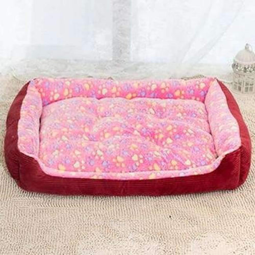 Planet Gates Pink / L 60x45cm / China Padded Dog Bed Waterproof Washable Pet House Mat Perros Soft Sofa Kennel Dogs Cats house For large dogs