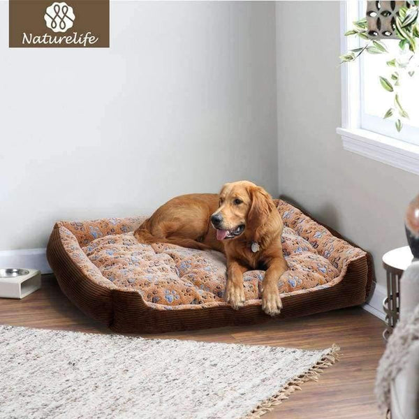 Planet Gates Pink / L 60x45cm / China Padded Dog Bed Waterproof Washable Pet House Mat Perros Soft Sofa Kennel Dogs Cats house For large dogs
